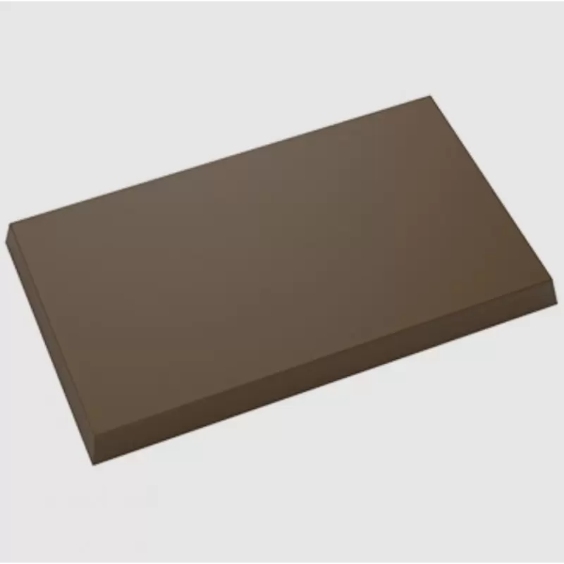 Polycarbonate Large Flat Rectangular Base Shaped Chocolate Bark Mold - 292 x 173 x 21mm - 1200gr - 1 Cavity Polycarbonate Large Flat Rectangular Base Shaped Chocolate Bark Mold - 292 x 173 x 21mm - 1200gr - 1 Cavity