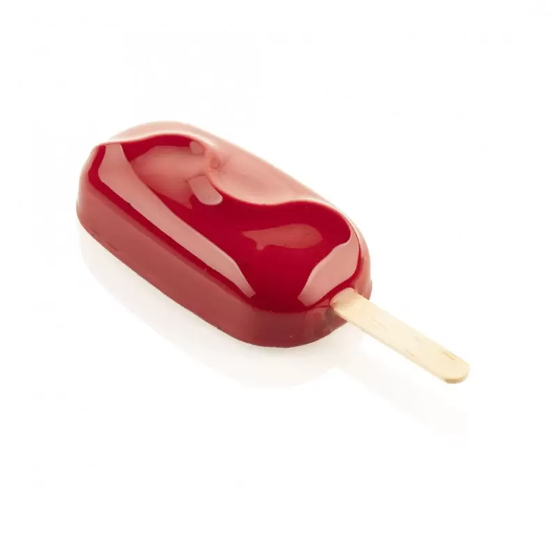Silikomart Gel18 Classic Wave Ice Cream Cake Pop Mold - 93mm x 48mm x h 30mm - 88ml - 12 cavity with 50 sticks Silikomart Gel18 Classic Wave Ice Cream Cake Pop Mold - 93mm x 48mm x h 30mm - 88ml - 12 cavity with 50 sticks