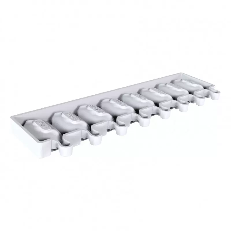 Silikomart Gel18M Classic Wave Mini Ice Cream Cake Pop Mold - 69mm x 38mm x h 22mm - 37ml - 16 cavity with 50 sticks Silikomart Gel18M Classic Wave Mini Ice Cream Cake Pop Mold - 69mm x 38mm x h 22mm - 37ml - 16 cavity with 50 sticks