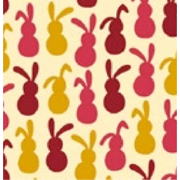 Barry Callebaut F032550 Bunny Dance 4 Chocolate Transfer Sheets - 3...