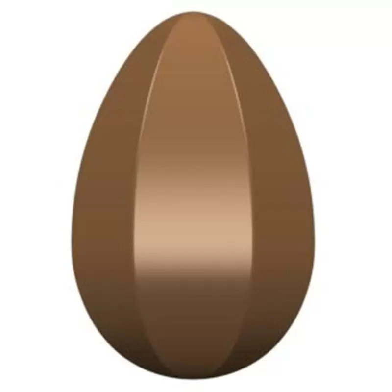 Polycarbonate Hexagonal Chocolate Egg Mold - 150mm x 99.5mm - DX + SX - 275x175x24mm Polycarbonate Hexagonal Chocolate Egg Mold - 150mm x 99.5mm - DX + SX - 275x175x24mm