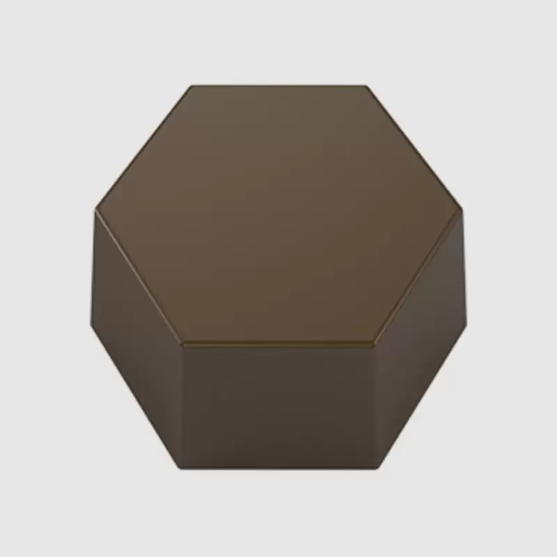 Polycarbonate Hexagon Mold - 30mm x 26mm x h 16mm - 10gr - 28 cavity Polycarbonate Hexagon Mold - 30mm x 26mm x h 16mm - 10gr - 28 cavity