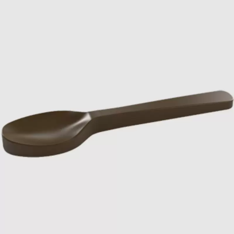 Polycarbonate Chocolate Spoon Mold - 115mm x 25mm x h 8mm - 9gr - 10 cavity - Pastry Chef's Boutique