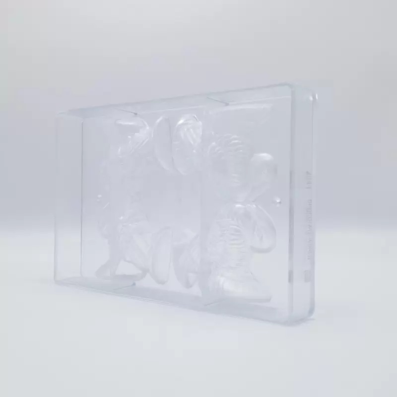 Polycarbonate Turkey Chocolate Mold - 92mm x 73mm x h 27mm - 97gr - 4 cavity Polycarbonate Turkey Chocolate Mold - 92mm x 73mm x h 27mm - 97gr - 4 cavity