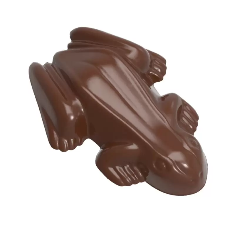 Polycarbonate Frog Chocolate Mold - 66mm x 45mm x h 14mm - 20gr - 10 cavity Polycarbonate Frog Chocolate Mold - 66mm x 45mm x h 14mm - 20gr - 10 cavity