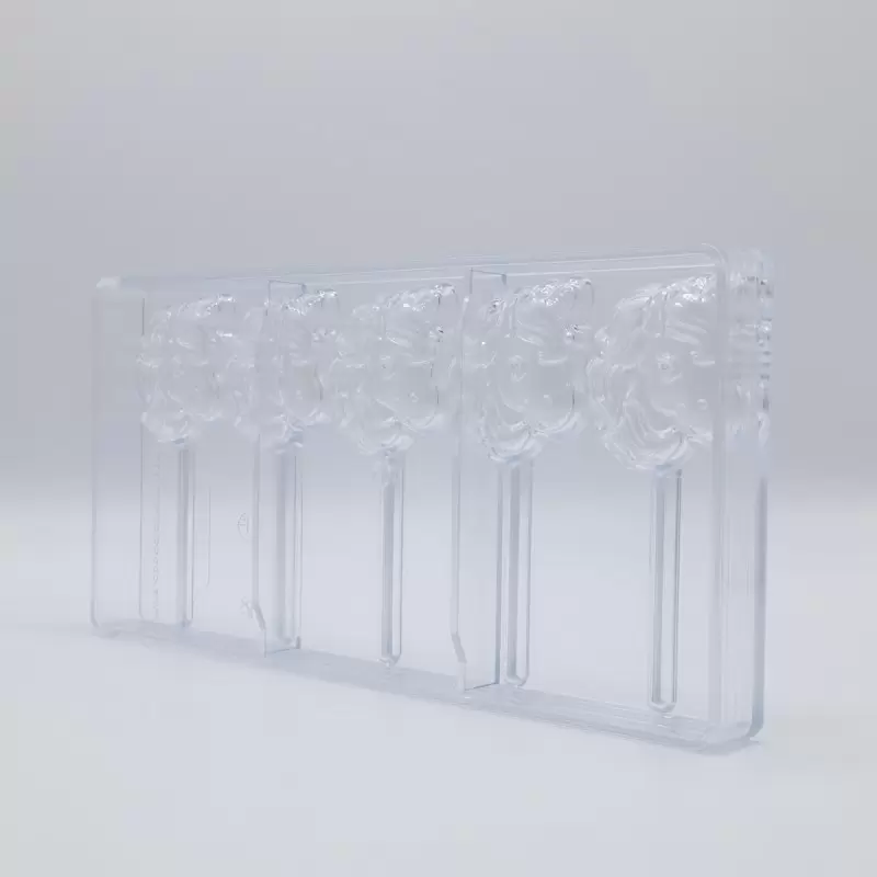 Polycarbonate Unicorn Lollipop Chocolate Mold - 52mm x 48mm x h 11.5mm - 20gr - 5 cavity