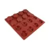SILMAE Professional Silicone Pastry Mold - Rounded Edge Tartlet by Mathieu Blandin - Ø73mm x h 17 mm - 24 cavity - 65ml - Mae