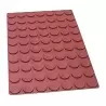 SILMAE Professional Silicone Pastry Mold - Florentine Biscuit - Ø 45mm x 4mm – 6.3 ml - 70 cavity - Mae