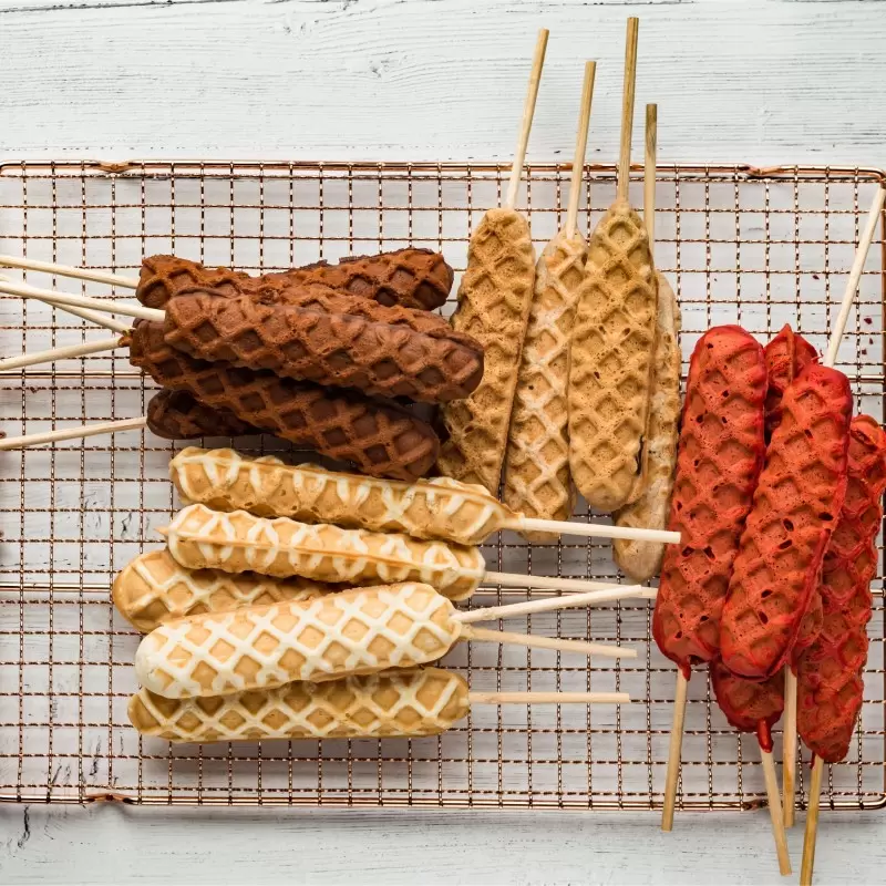 LollyWaffle Waffle on a Stick Machine - 110V Digital - 6 Indents LollyWaffle Waffle on a Stick Machine - 110V Digital - 6 Indents