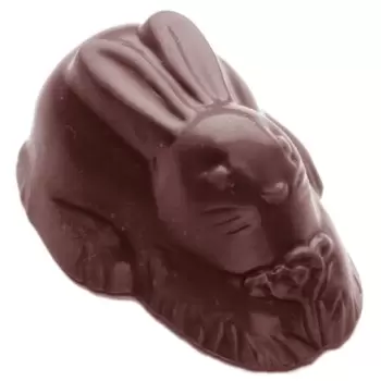 Chocolate World CW1468 Polycarbonate Chocolate Mold - Bunny /Hare B...