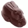 Polycarbonate Chocolate Mold - Bunny /Hare Bouchee Chocolate Mold - 58x36x23mm - 27gr - 2x6 Cavity - 275x135x24mm - Chocolate World
