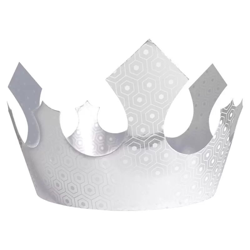 Galette des Rois King's Cake Crowns - Silver Helios - Pack of 100 Galette des Rois King's Cake Crowns - Silver Helios - Pack of 100