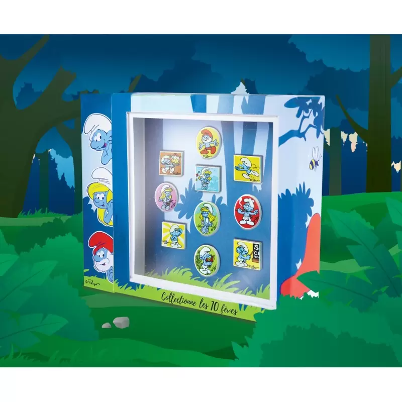 Prime Galette des Rois King's Cake Charms Collection Display - The Smurfs Box Set Prime Galette des Rois King's Cake Charms Collection Display - The Smurfs Box Set