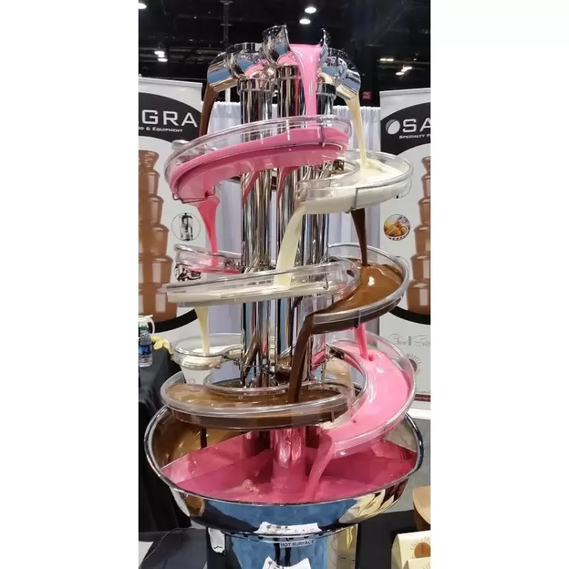 Trifecta Clear Triple Chocolate Fountain – 46”