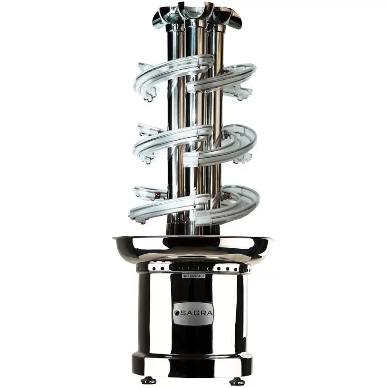 Trifecta Clear Triple Chocolate Fountain – 46” – International 220V