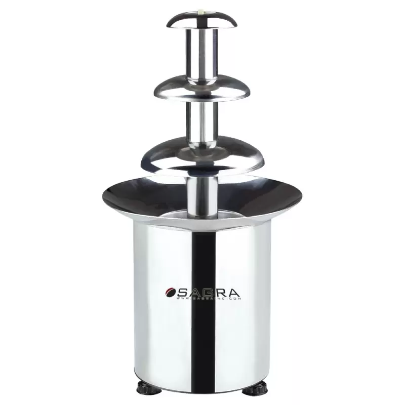 Sagra Tabletop Battery Operated Chocolate Fountain – 16″ Sagra Tabletop Battery Operated Chocolate Fountain – 16″