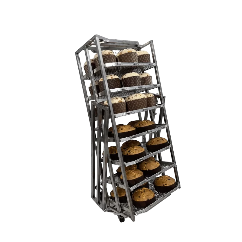 Smart Panettone Rotating Baking Rack with Anti-Unhooking Adjustable Guide - 40 cm x 60 cm Smart Panettone Rotating Baking Rack with Anti-Unhooking Adjustable Guide - 40 cm x 60 cm