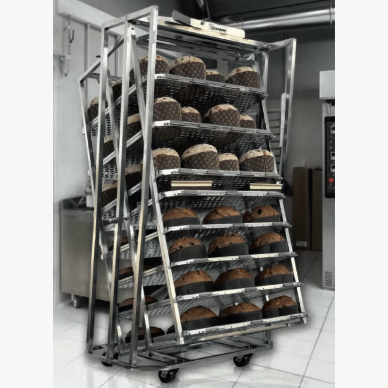 Smart Panettone Rotating Baking Rack with Anti-Unhooking Adjustable Guide - 60cm x 80cm Smart Panettone Rotating Baking Rack with Anti-Unhooking Adjustable Guide - 60cm x 80cm