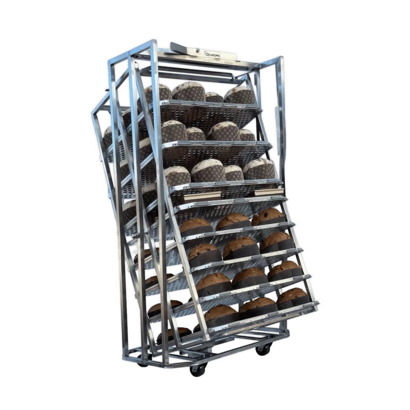 Smart Panettone Rotating Baking Rack with Anti-Unhooking Adjustable Guide - 60cm x 80cm Smart Panettone Rotating Baking Rack with Anti-Unhooking Adjustable Guide - 60cm x 80cm