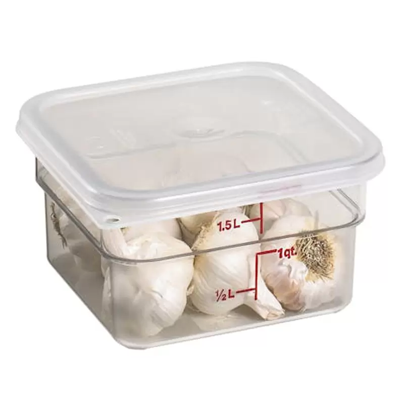 Cambro Camwear Camsquares Classic Food Storage Seal Cover Lids - Fits 2 qt and 4 qt - Translucent Cambro Camwear Camsquares Classic Food Storage Seal Cover Lids - Fits 2 qt and 4 qt - Translucent