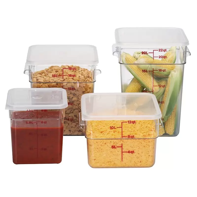 Cambro Camwear Camsquares Classic Food Storage Seal Cover Lids - Fits 6 qt and 8 qt - Translucent Cambro Camwear Camsquares Classic Food Storage Seal Cover Lids - Fits 6 qt and 8 qt - Translucent