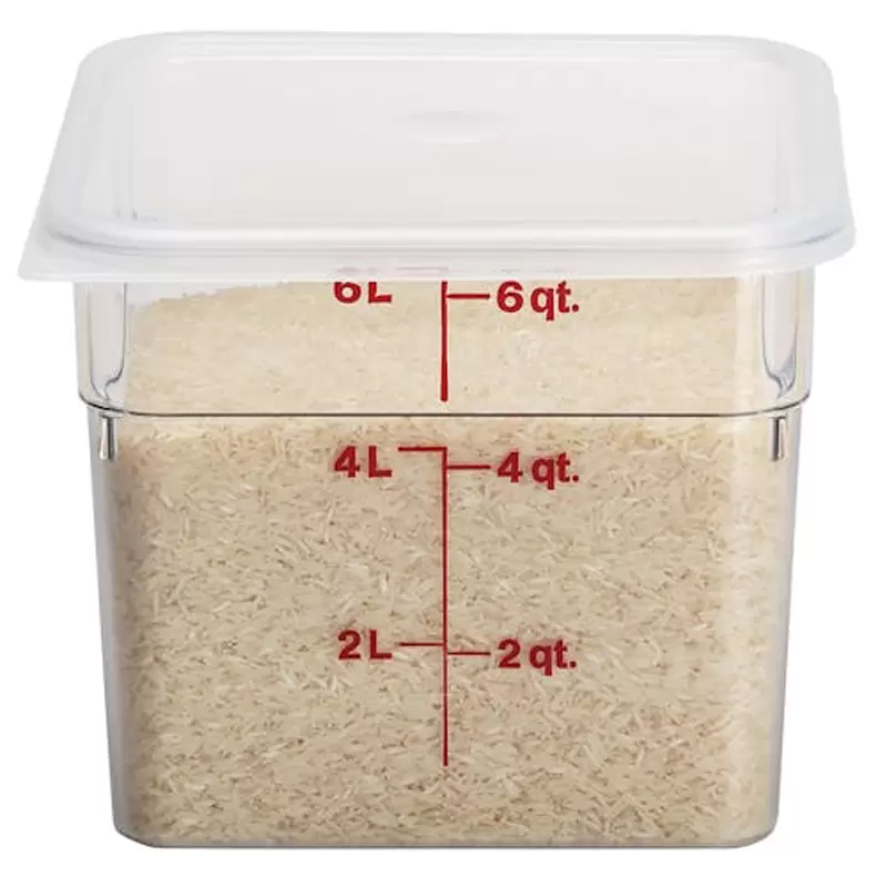 Cambro Camwear Camsquares Classic Food Storage Seal Cover Lids - Fits 6 qt and 8 qt - Translucent Cambro Camwear Camsquares Classic Food Storage Seal Cover Lids - Fits 6 qt and 8 qt - Translucent
