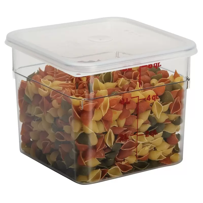 Cambro Camwear Camsquares Classic Food Storage Seal Cover Lids - Fits 6 qt and 8 qt - Translucent Cambro Camwear Camsquares Classic Food Storage Seal Cover Lids - Fits 6 qt and 8 qt - Translucent
