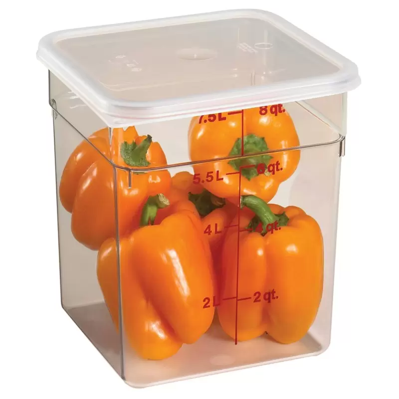 Cambro Camwear Camsquares Classic Food Storage Seal Cover Lids - Fits 6 qt and 8 qt - Translucent Cambro Camwear Camsquares Classic Food Storage Seal Cover Lids - Fits 6 qt and 8 qt - Translucent