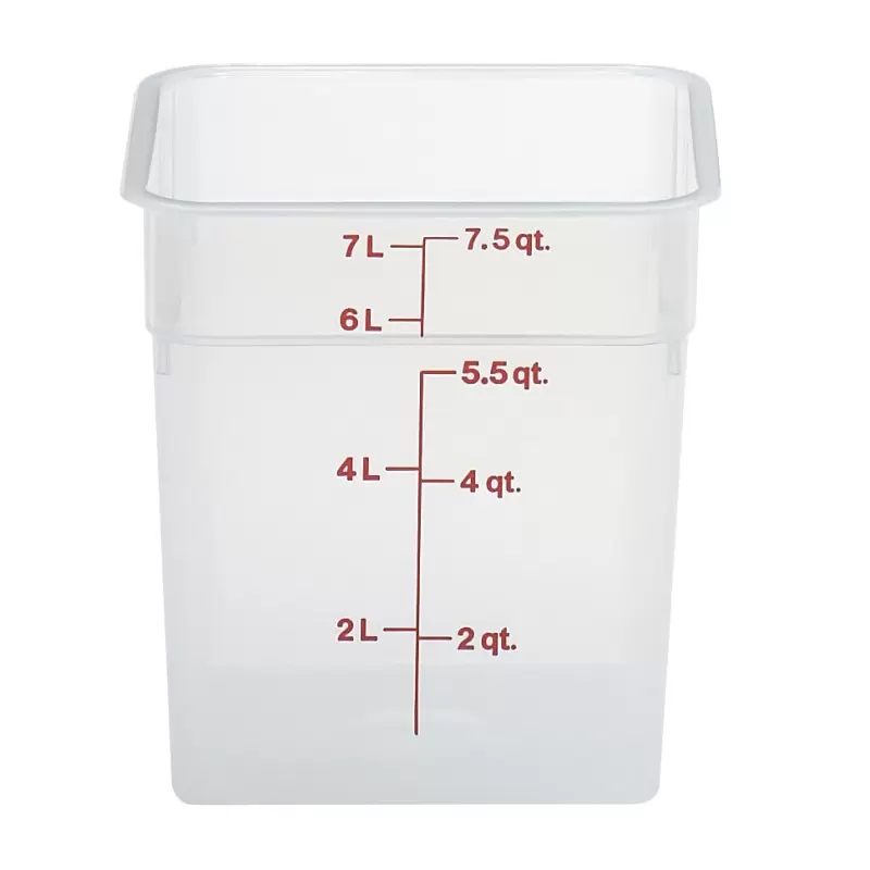 Cambro Classic Camsquares Food Storage Container - 8 QT - Translucent Cambro Classic Camsquares Food Storage Container - 8 QT - Translucent