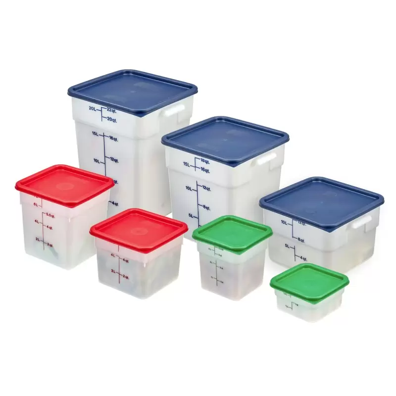 Cambro Classic Poly Camsquares Food Storage Container - 4 QT - Natural White Cambro Classic Poly Camsquares Food Storage Container - 4 QT - Natural White