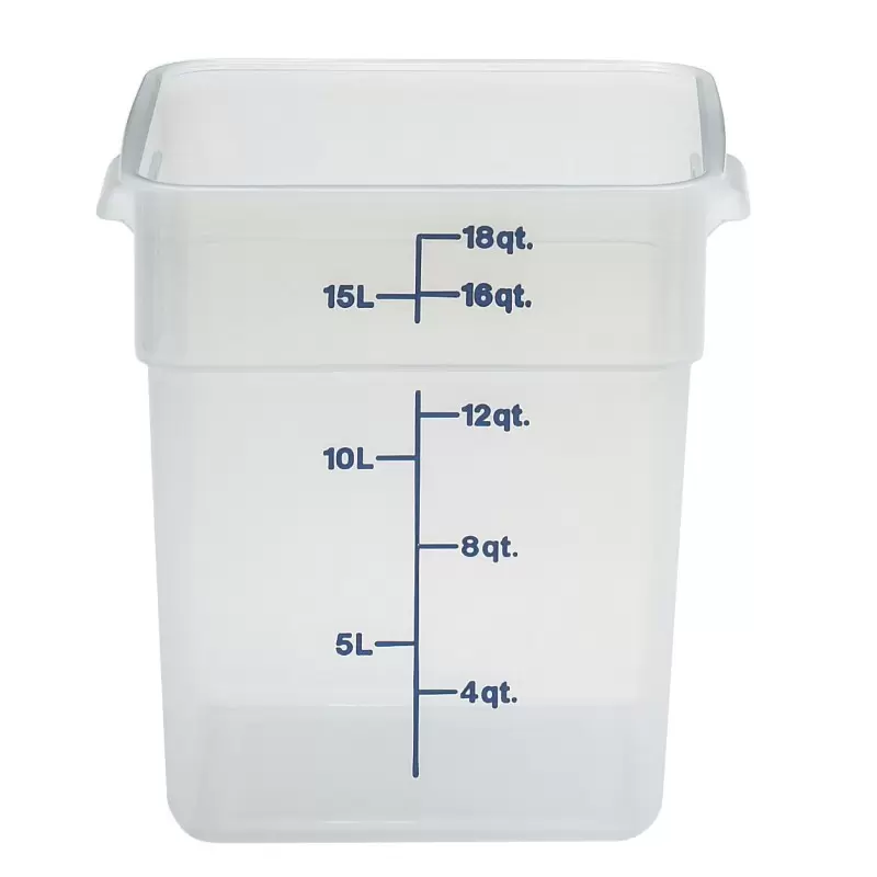 Cambro Classic Poly Camsquares Food Storage Container - 18 QT - Natural White Cambro Classic Poly Camsquares Food Storage Container - 18 QT - Natural White