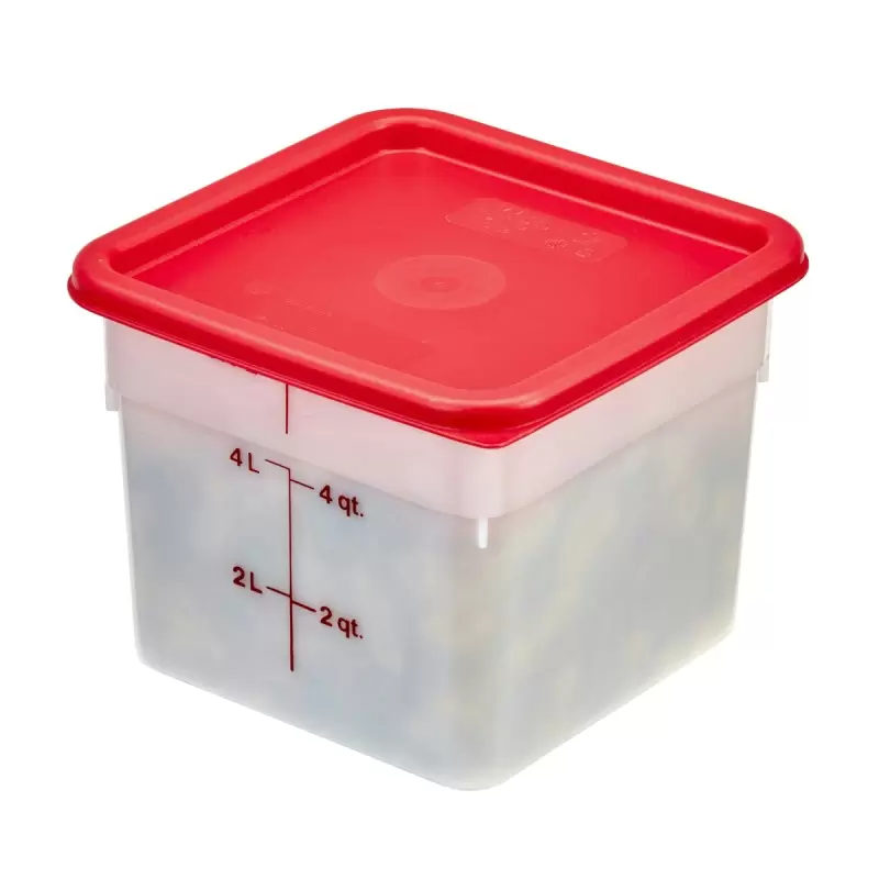 Cambro Camsquares Food Storage PolyCover Lids - Fits 6 qt and 8 qt - Winter Rose Cambro Camsquares Food Storage PolyCover Lids - Fits 6 qt and 8 qt - Winter Rose