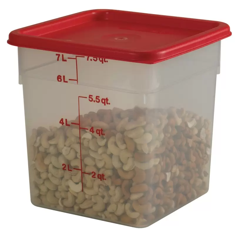 Cambro Camsquares Food Storage PolyCover Lids - Fits 6 qt and 8 qt - Winter Rose Cambro Camsquares Food Storage PolyCover Lids - Fits 6 qt and 8 qt - Winter Rose