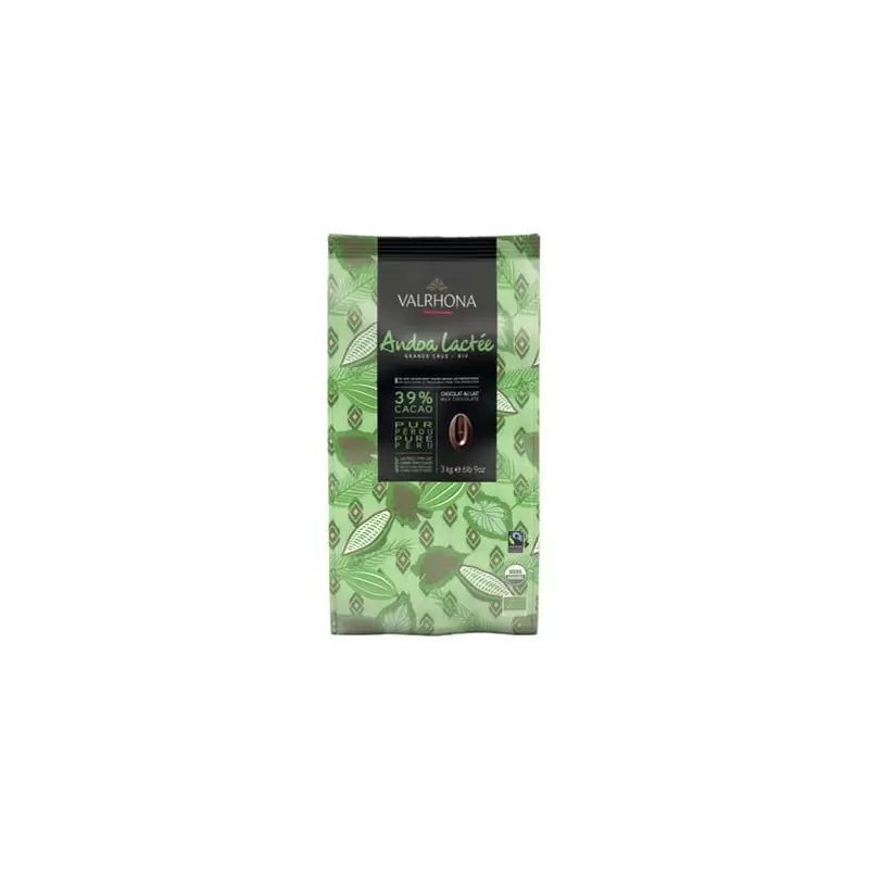 Valrhona Organic Chocolate Andoa Lactée 39% Valrhona Organic Chocolate Andoa Lactée 39%