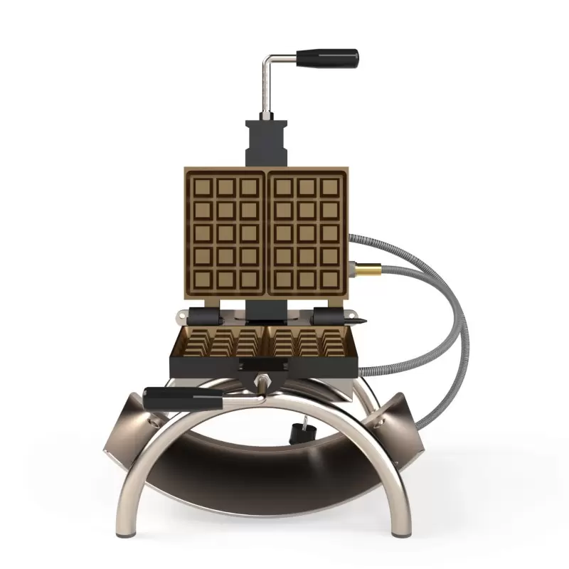 Belgian High Quality Cast Iron Electric Brussels Waffle Iron for 2 Brussels waffle - 4x6 teeth Belgian High Quality Cast Iron Electric Brussels Waffle Iron for 2 Brussels waffle - 4x6 teeth