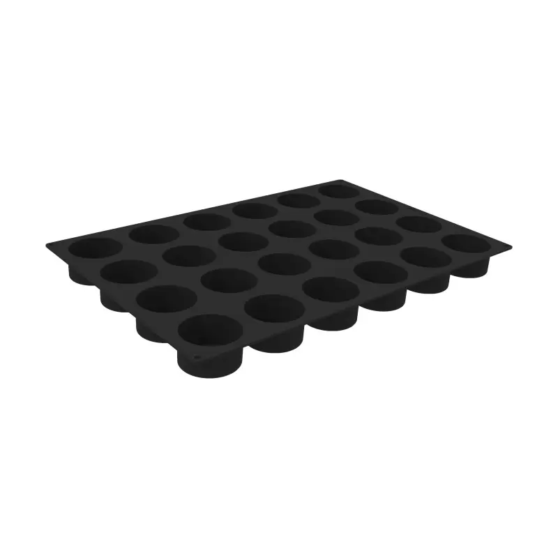 Silikomart Professional SQ084 Cylinders Mold - 24 cavity - Ø 76mm x h 40 mm - 180ml Silikomart Professional SQ084 Cylinders Mold - 24 cavity - Ø 76mm x h 40 mm - 180ml