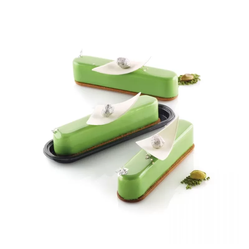 Silikomart Profesionnal FASHION ÈCLAIR 80 Molds - 130 x 25 h 25 mm - 10 Cavity Silikomart Profesionnal FASHION ÈCLAIR 80 Molds - 130 x 25 h 25 mm - 10 Cavity