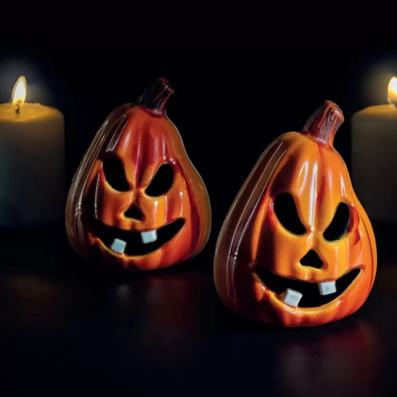 Professional Polycarbonate Bob Pumpkin Mold - 80mm x 78mm x h 105mm - 2 Mold Set - 45 gr Professional Polycarbonate Bob Pumpkin Mold - 80mm x 78mm x h 105mm - 2 Mold Set - 45 gr