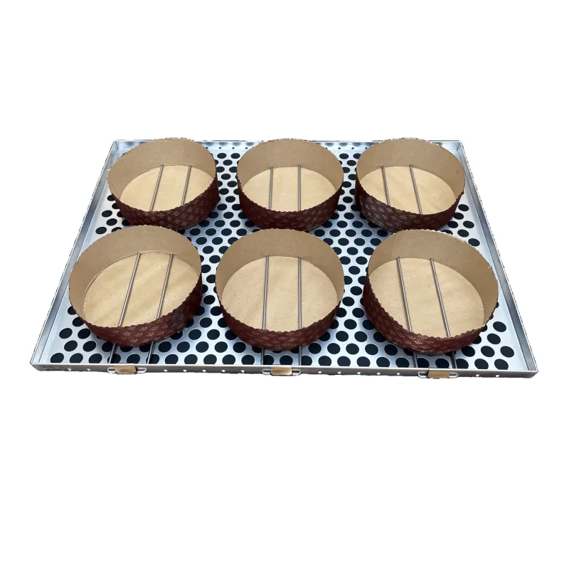 Girapanettoni Aluminum Panettone Baking Tray with Pin Locking Clamps - 60cm x 80cm Girapanettoni Aluminum Panettone Baking Tray with Pin Locking Clamps - 60cm x 80cm