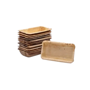 Pastry Chef's Boutique PCB-01-22-05B 2x4 Palm Leaf Rectangle Mini T...