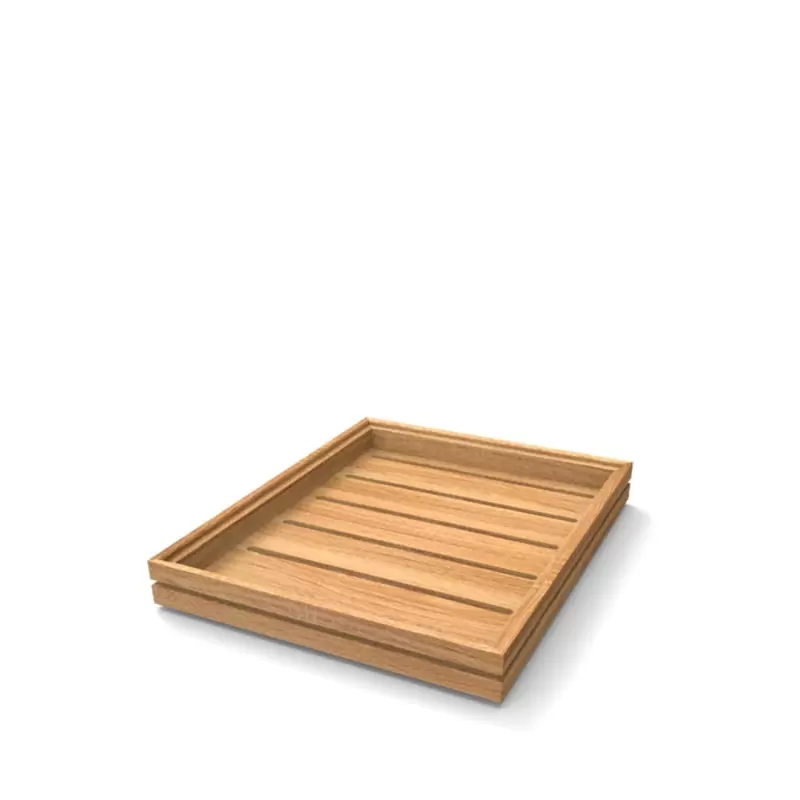 Craster BU_FC052 Craster Flow Oak 1.2 Bento Tray Lid 325 × 265 × 20 mm