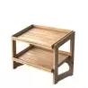 Craster BU_RS002 Craster Flow Oak 1.1 Two Tier Stand 574 × 323 × 44...