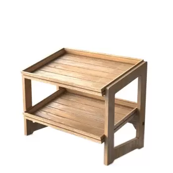 Craster BU_RS001 Craster Flow Oak 1.2 Two Tier Stand 309 × 323 × 44...