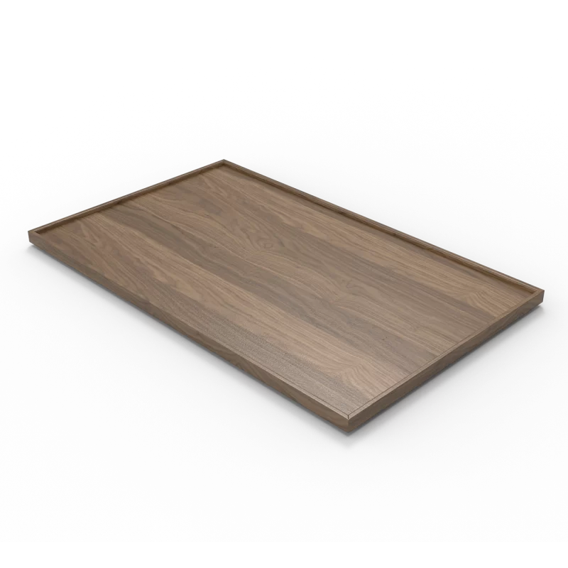 Craster Flow Walnut 1.1 Bento Tray Lid 530 × 325 × 20 mm - Cra'ster