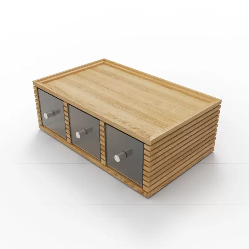 Craster BU_BD3ONL Craster Flow Oak Triple Bread Box 349 × 530 × 190mm Craster BU_BD3ONL Craster Flow Oak Triple Bread Box 349 × 530 × 190mm