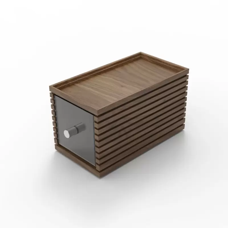 Craster BU_BD1WNL Craster Flow Walnut Single Bread Box 349 × 176 × ...