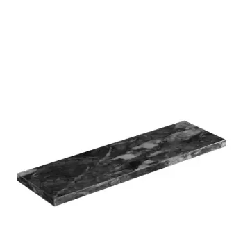 Craster Flow Grey Marble 2.4 Plinth 530 × 162.5 × 20 mm