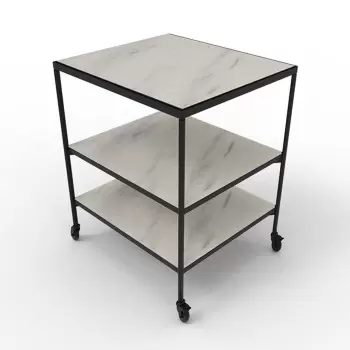 Craster TO_MOD21_B4245 Craster Fare Trolley 2.1 Laminate Black Whit...