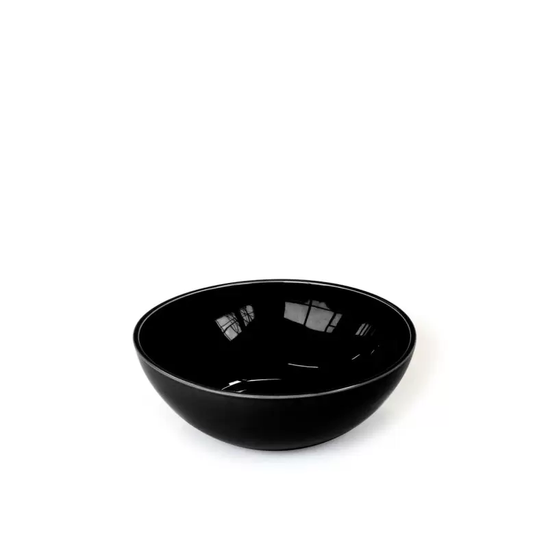 Craster BW_CR1802 Craster Medium Black Ceramic Bowl 250ø × 85 mm Craster BW_CR1802 Craster Medium Black Ceramic Bowl 250ø × 85 mm