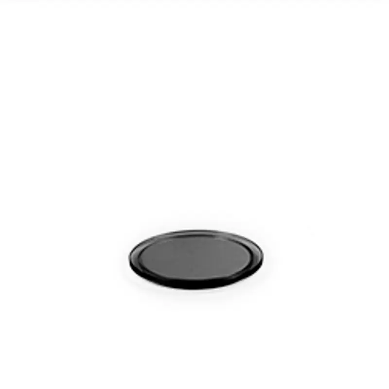 Craster BU_GP0042 Craster Tilt Round Black Glass Plinth 218ø × 20 mm